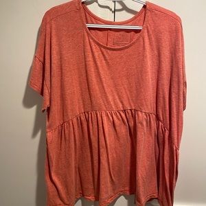 Free people pink babydoll shirt